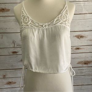 Free People white side tie crop.  Size Medium